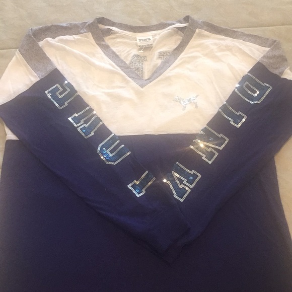 NWOT Victoria secret PINK sequence crew top - Picture 3 of 4